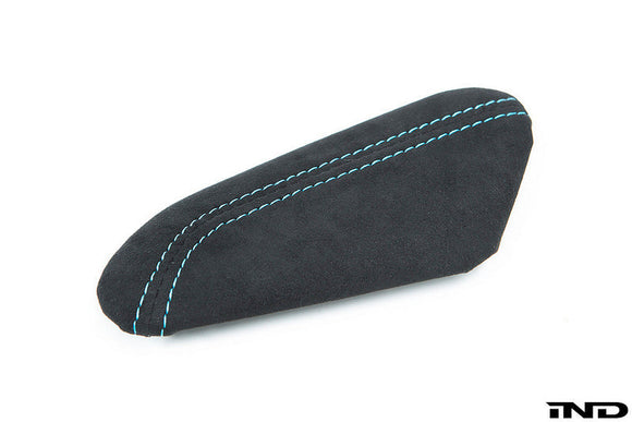 IND F87 M2 Stitched Alcantara Knee Pad - Polar Blue