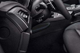 IND F87 M2 Stitched Alcantara Knee Pad - Polar Blue - 0