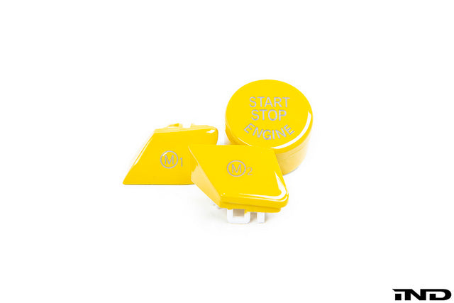 IND F8X M2C / M3 / M4 Yellow M1 / M2 Steering Wheel Button Set - 0