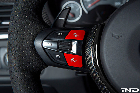 IND F87 M2 Competition Red M1 / M2 Button Set
