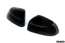 IND G01 X3 / G02 X4 Painted Mirror Cap Set - Gloss Black-2