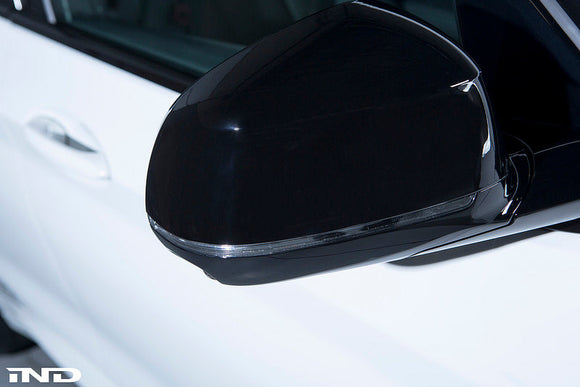 IND G01 X3 / G02 X4 Painted Mirror Cap Set - Gloss Black