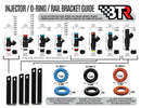 BTR INJECTOR O-RING SET LS1 UPPER & LOWER LS2 & LS3 UPPER BLUE-3