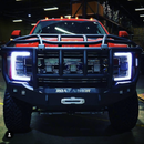 Road Armor 17-20 Ford F-250 Stealth Front Winch Bumper w/Intimidator Guard - Tex Blk-2