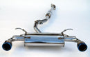 Invidia Subaru BRZ / Scion FRS Q300 w/ Rolled Titanium Tips Cat- Back Exhaust (Blue Edge)-2
