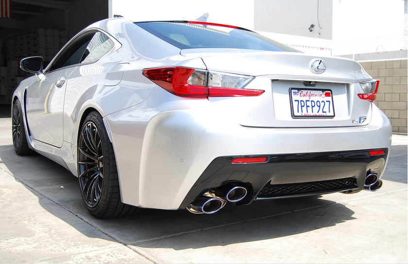 Invidia Rolled Stainless Steel Quad Tip Cat-Back Exhaust | 2014+ Lexus RC-F Q300 (HS14LRF3SH)