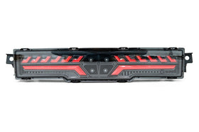 OLM V2 F1 Rear Fog Light (Clear Lens Black Base Red Bar) - 2022 BRZ GR86