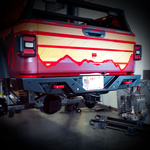 Artec Industries 20-25 Jeep Wrangler Sahara Gladiator Jt Rear Bumper With Sensor Holes