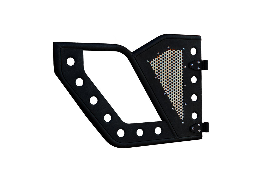 DV8 Offroad Jeep 18+ Wrangler JL / 20+ Gladiator JT Rear Rock Doors w/ Perforated Aluminum Mesh