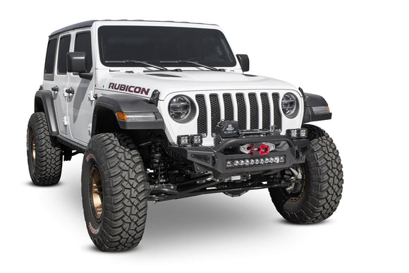 Addictive Desert Designs 2018 Jeep Wrangler JL Rock Fighter Front Bumper w/ Low Profile Top Hoop