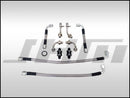 Stainless Braided Turbo Oil Line and Strainer/Screen Relocation Kit (JHM-Serviceable) for TSB-2044640 on C7 S6-S7-RS7 and D4 A8-S8 4.0T-1