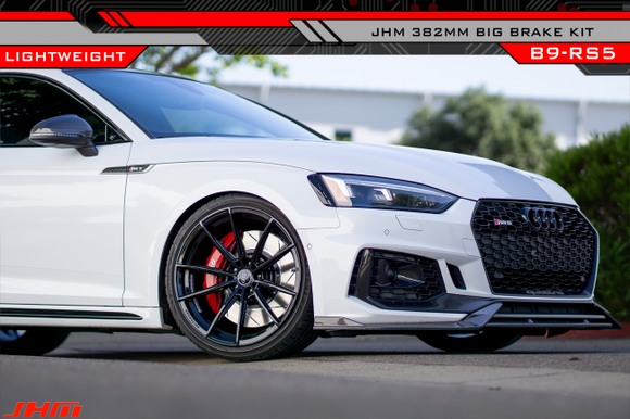 Front Rotors (pair) 382mm BBK, JHM 2-piece Lightweight for B9 RS5