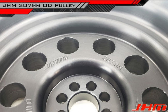 JHM HD Overdrive (207mm) OAD - Lightweight Supercharger Crank Pulley for B8-B8.5, S4-S5, C6-C7 A6-A7 and B8 Q5-SQ5 3.0T FSI