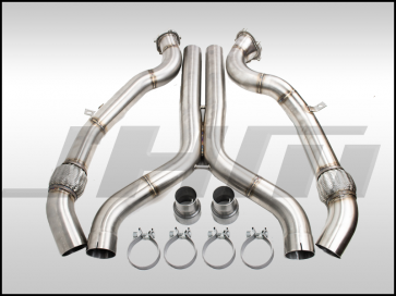 Exhaust - 3" Performance Downpipe and Midpipe w/ X-Pipe & High Flow Cat Combo (JHM) for D4 A8-S8 4.0T