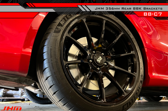 Rear BBK - BRACKET KIT (JHM) for 356mm C7-C7.5 S6-S7-RS7 rotors to fit B8-B8.5 S4-S5-Q5-SQ5 - C7-C7.5 A6-A7