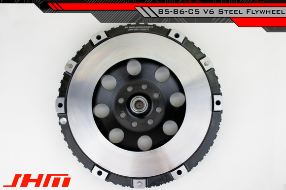 JHM Chrome-Moly Forged Lightweight Flywheel for B5-S4, B6-A4 3.0L and C5 A6-allroad w 2.7T (for use w/ B7-RS4 PP)