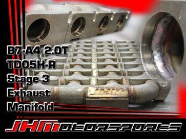 JHM TD05H-R Stage 3 Big Turbo (SS LOG MANIFOLD) MANIFOLD ONLY for B7-A4 2.0T - 0