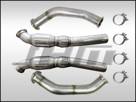 Exhaust - 2.75" Performance High Flow Cat (HFC) Downpipes (JHM) for B8-B.5 RS4-RS5 4.2L *JHM HEADERS REQUIRED*