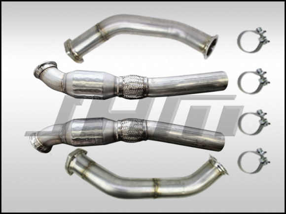 Exhaust - 2.75" Performance High Flow Cat (HFC) Downpipes (JHM) for B8-B.5 RS4-RS5 4.2L *JHM HEADERS REQUIRED*