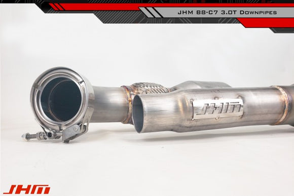 Exhaust - High-Flow Cat Downpipes (JHM) for the B8 S4-S5 Q5-SQ5 C7 A6-A7 3.0T