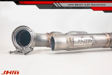 Exhaust - COMPLETE High-Flow Cat Downpipes with Integrated Baffle System (JHM Combo) for the B8 S4-S5 Q5-SQ5 C7 A6-A7 3.0T