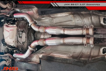 Exhaust - COMPLETE High-Flow Cat Downpipes with Integrated Baffle System (JHM Combo) for the B8 S4-S5 Q5-SQ5 C7 A6-A7 3.0T - 0