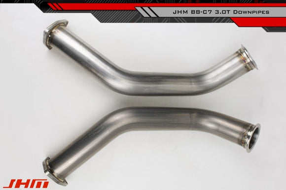 Exhaust - High-Flow Cat Downpipes with Integrated Baffle System (JHM) for the B8-S5 4.2L