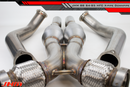 Exhaust - COMPLETE - High-Flow Cat Downpipes with X-Pipe and Integrated Baffle System (JHM Combo) for the B8 S5 4.2L w/ 2.5" CB Connection-2
