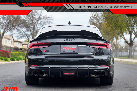 Exhaust - JHM - 2.5" Performance Cat-back - POLISHED TIPS for B9 S5 3.0T (2-Door)