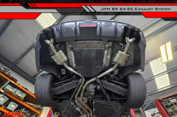 Exhaust - JHM - 2.5" Performance Cat-back - POLISHED TIPS for B9 S5 3.0T (2-Door)