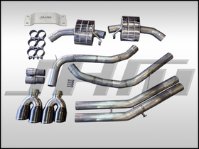 Exhaust - JHM - 2.5" Performance Cat-back - TITANIUM BLACK TIPS for B9 S4-S5 3.0T (4-Door)