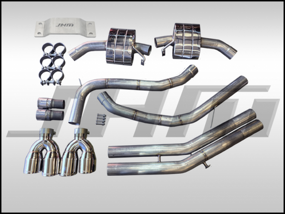 Exhaust - JHM - 2.5" Performance Cat-back - POLISHED TIPS for B9 S5 3.0T (2-Door)
