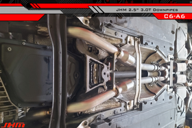 Exhaust - Downpipes - High-Flow Cats - Non Resonated - (JHM) for C6-A6 3.0T - 0