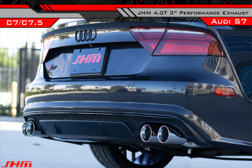 Exhaust - 3" Performance Cat-back (RACE) - Valved - (JHM) for C7.5-S7 4.0T - 0