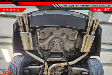 Exhaust - 3" Performance Cat-back (RACE) - Valved - (JHM) for C7.5-S7 4.0T