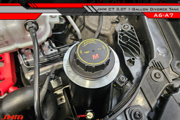 Heat Exchanger Divorce Tank/Reservoir - 1 Gallon High Capacity  (JHM) for Audi C7 (2012-2015) A6-A7 3.0T - 0