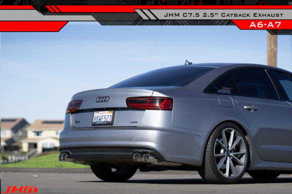 Exhaust - JHM - 2.5" Performance Cat-back for C7.5 A6-A7 3.0T (2015-2018)