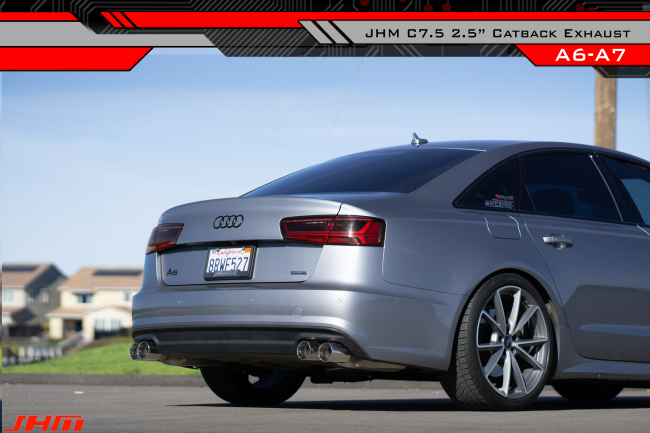 Exhaust - JHM - 2.5" Performance Cat-back for C7.5 A6-A7 3.0T (2015-2018)