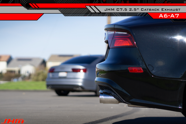 Exhaust - JHM - 2.5" Performance Cat-back for C7.5 A6-A7 3.0T (2015-2018) - 0
