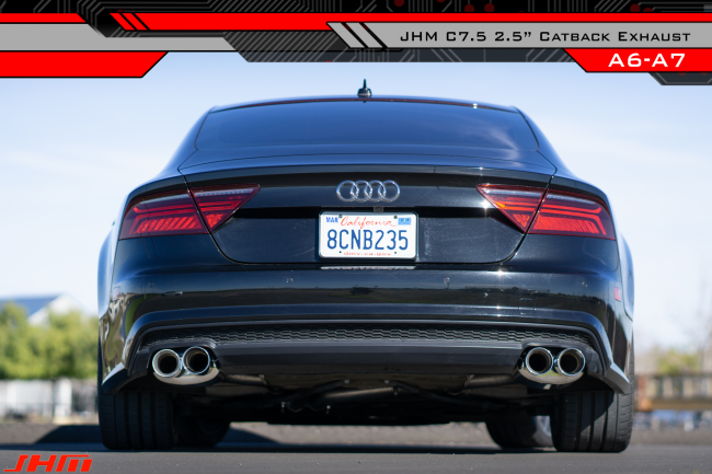 Exhaust - JHM - 2.5" Performance Cat-back for C7.5 A6-A7 3.0T (2015-2018)