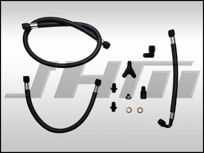 Braided Kevlar Fuel Line Re-Route Kit (JHM) for D4 A8-S8 4.0T