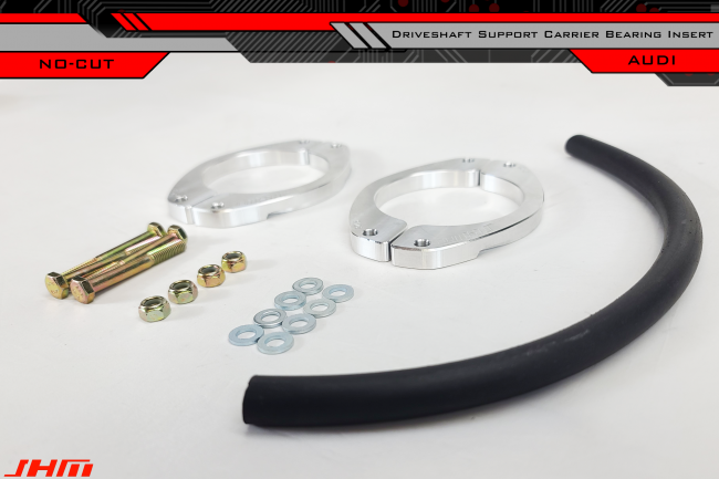 Driveshaft Center Support Bearing Carrier Insert - Billet Upgrade Kit (JHM) NO CUTTING REQUIRED for Audi-VW B5 C5 B6 C6 B7 C7 B8 B9 and more