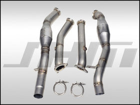 Exhaust - High-Flow Cat Downpipes w/ Integrated Baffle System - (JHM) for Q7 3.0T