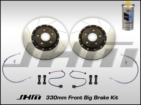 Front BBK (Big Brake Kit) JHM 330mm Cayenne (Brembo 6 piston 17z) B5-S4, C5-A6-allroad, B6-B7 A4 - NO Calipers