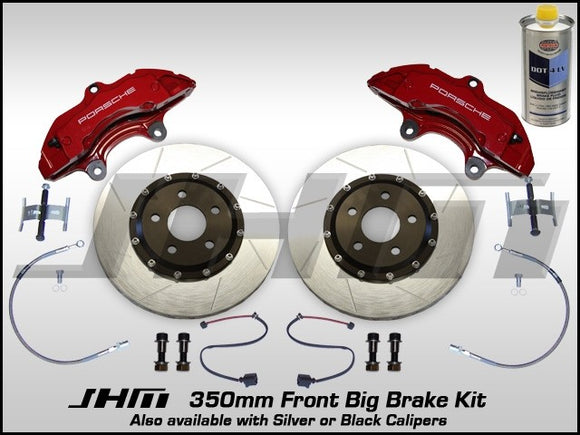 Front BBK (Big Brake Kit) JHM 350mm Cayenne (Brembo 6-piston 18z) C5-A6-S6 4.2L w RED Calipers