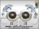 Front BBK (Big Brake Kit) JHM 350mm Cayenne ((Brembo 6-piston 18z) C5-A6-S6 4.2L w SILVER Calipers-1