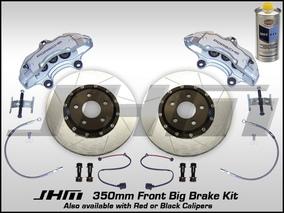 Front BBK (Big Brake Kit) JHM 350mm Cayenne ((Brembo 6-piston 18z) C5-A6-S6 4.2L w SILVER Calipers