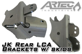 Artec Industries 07-18 Jeep Wrangler JK Rear Lca Brackets With Skids: 3 1/2 In Diameter