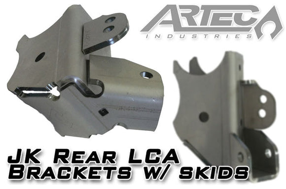 Artec Industries 07-18 Jeep Wrangler JK Rear Lca Brackets With Skids: 3 1/2 In Diameter
