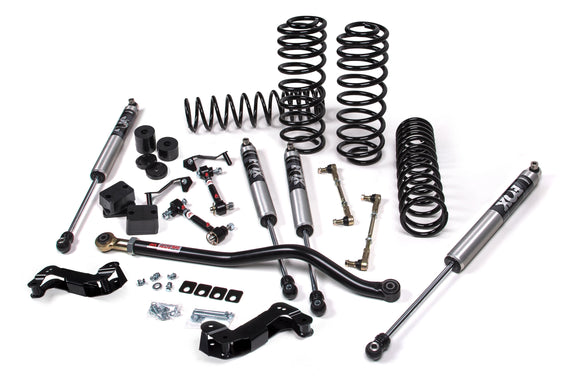 JKS 18-21 Jeep JL J-Kontrol 2.5in 4Dr w/Shock Extension Brackets HD Rate Coils